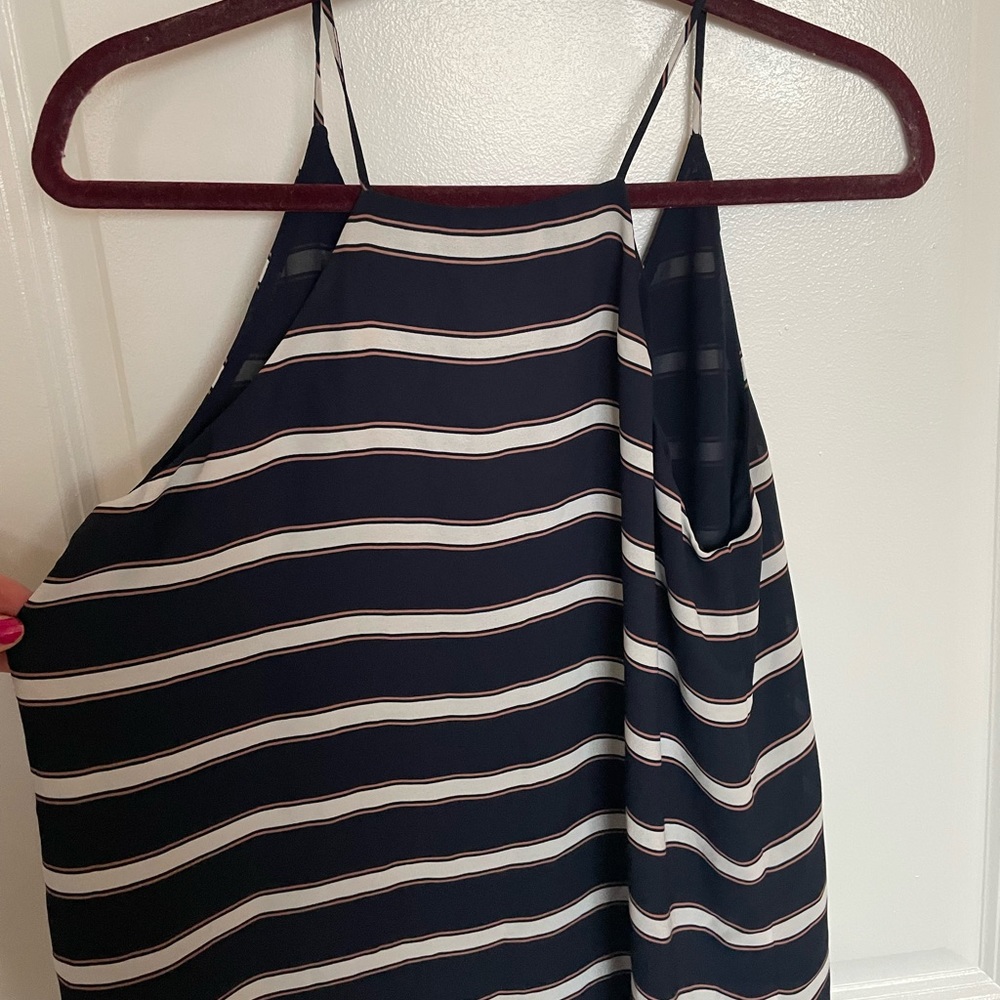 Loft Navy Striped Tank - Picture 3 of 5